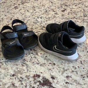 2 pairs of boys Nikes